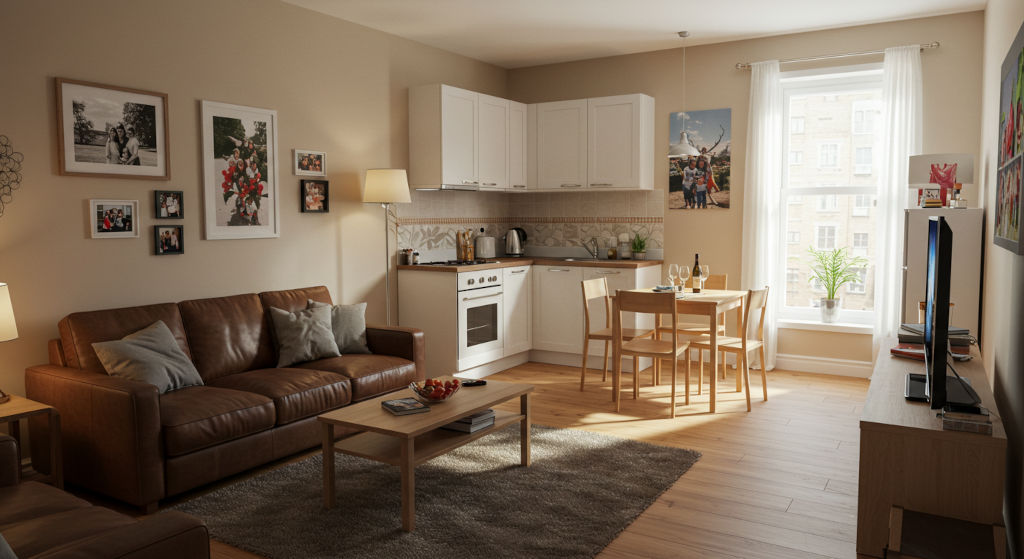 A welcoming studio space where a cold air diffuser enhances the environment with premium home fragrance, illustrating the power of scent in shaping compact living areas.