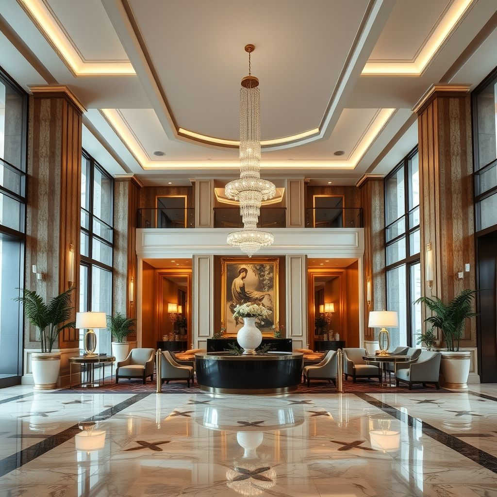 This image reflects the elevated feeling of entering a luxury hotel—where hotel fragrance, design, and calm lighting create a lasting impression.