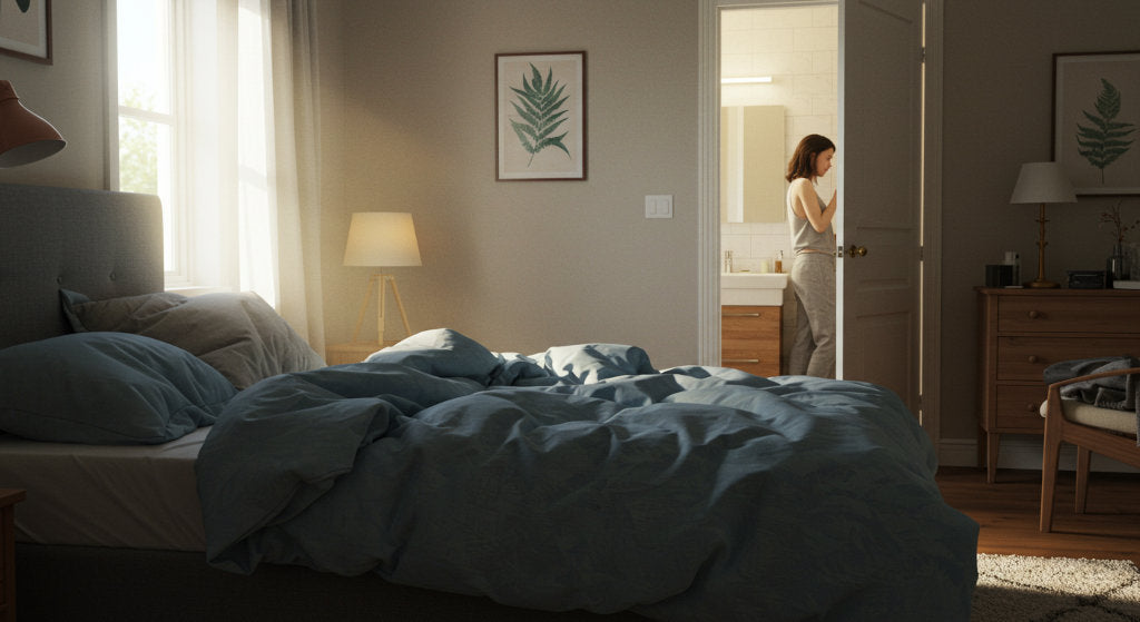 Neroli, bergamot, and citrus blossom oils create a fresh fragrance routine that supports a gentle start to the day.