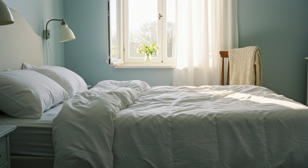 This intimate bedroom scene evokes the private space where fragrance unfolds unexpectedly, shaped by mood, memory, and subjective interpretation.