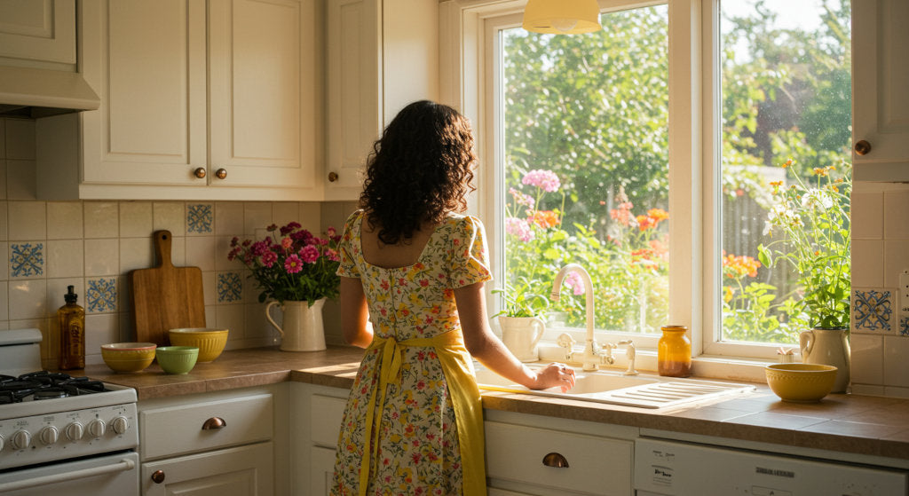 This moment reflects the natural rhythm of seasonal scenting, blending summer botanicals with elegant indoor fragrance using essential oils and cold air diffusion.