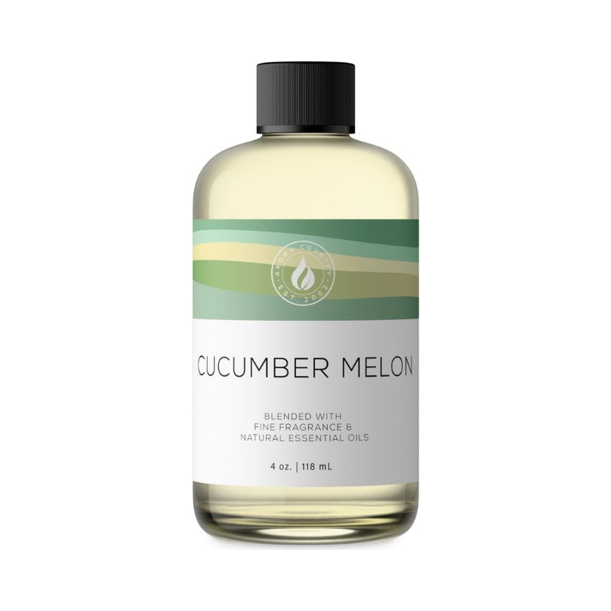 Aroma Country Cucumber Melon diffuser oil, 4 oz bottle. Crisp cucumber and ripe melon.