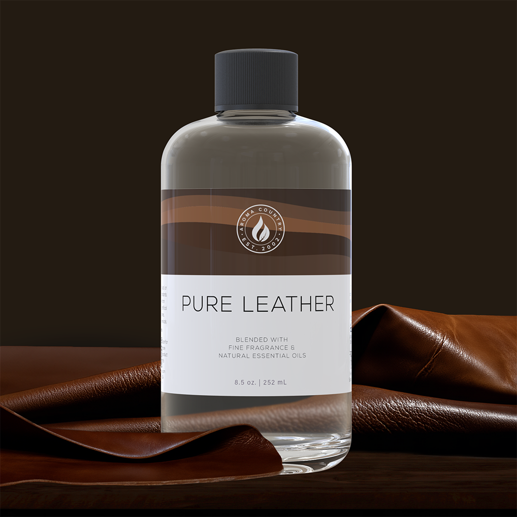 8.5 ounce Pure Leather diffuser oil refill.