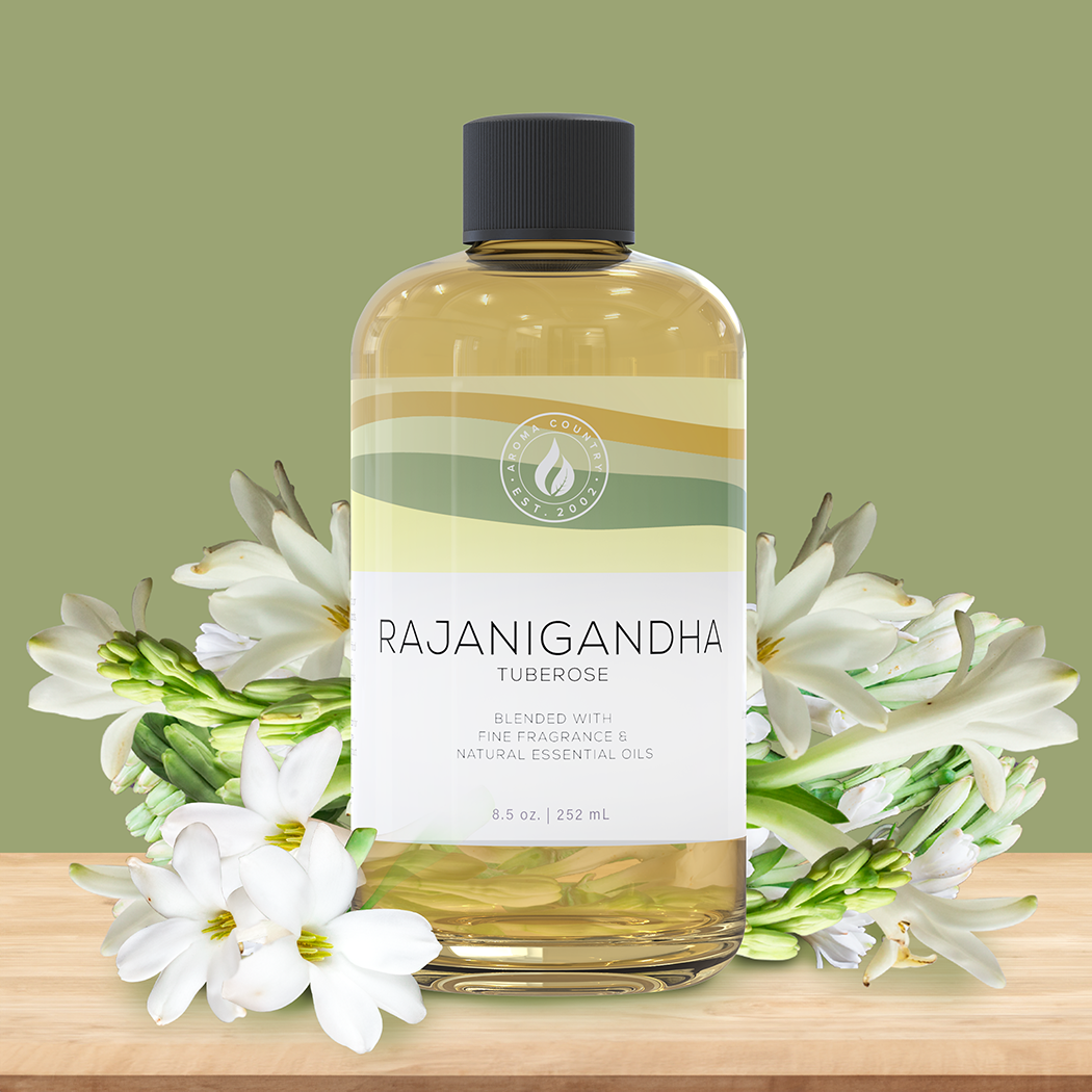 8.5 ounce Rajanigandha diffuser oil refill.