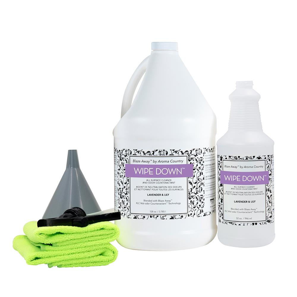 1 gallon Lavender and Lily Wipe Down Kit.