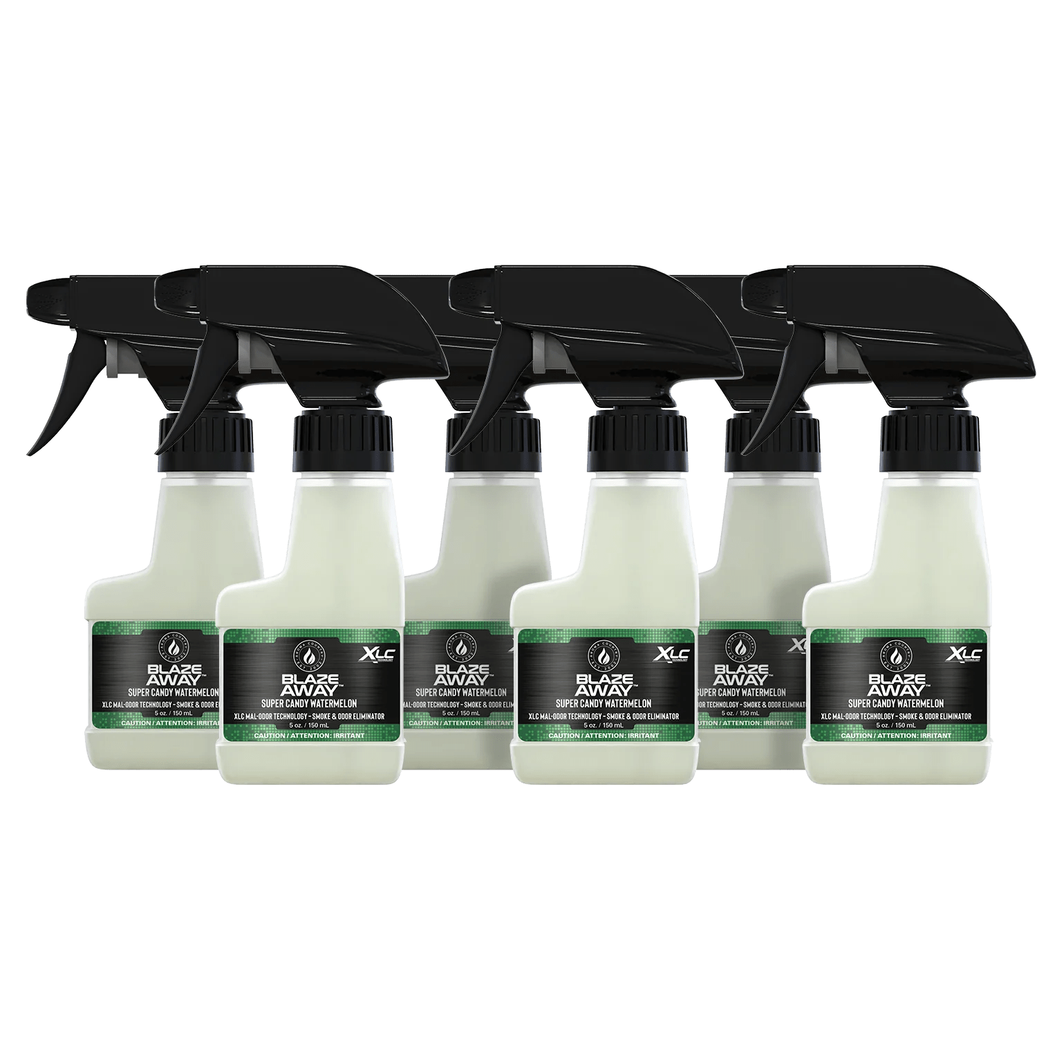 Blaze Away Legacy Super Candy Watermelon six pack 5 oz smoke odor neutralizer, sweet fruit-scented sprays designed to eliminate smoke and indoor odors with powerful freshness