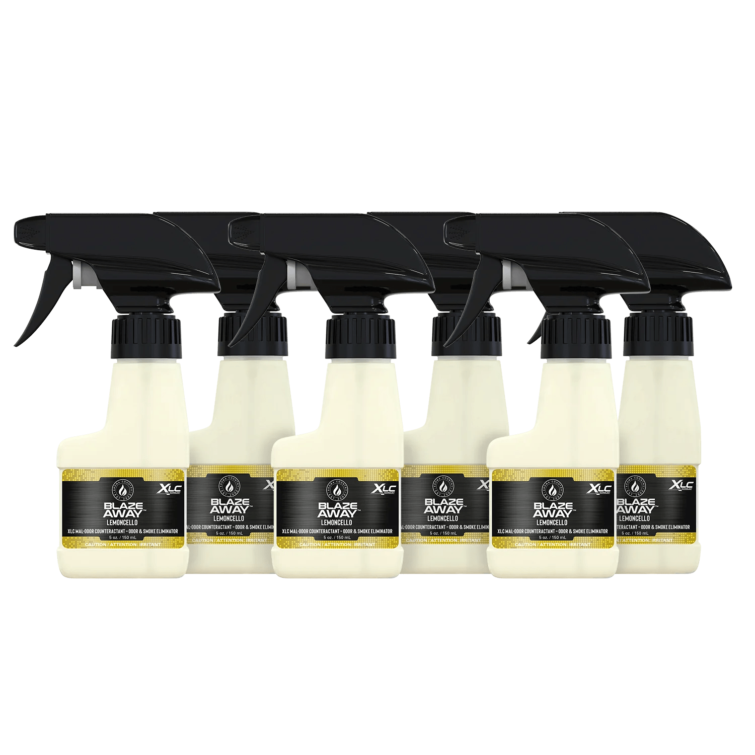 Blaze Away Lemoncello new six pack 5 oz smoke odor neutralizer, citrus-scented odor eliminators designed to clear indoor air and refresh spaces with bright clean notes