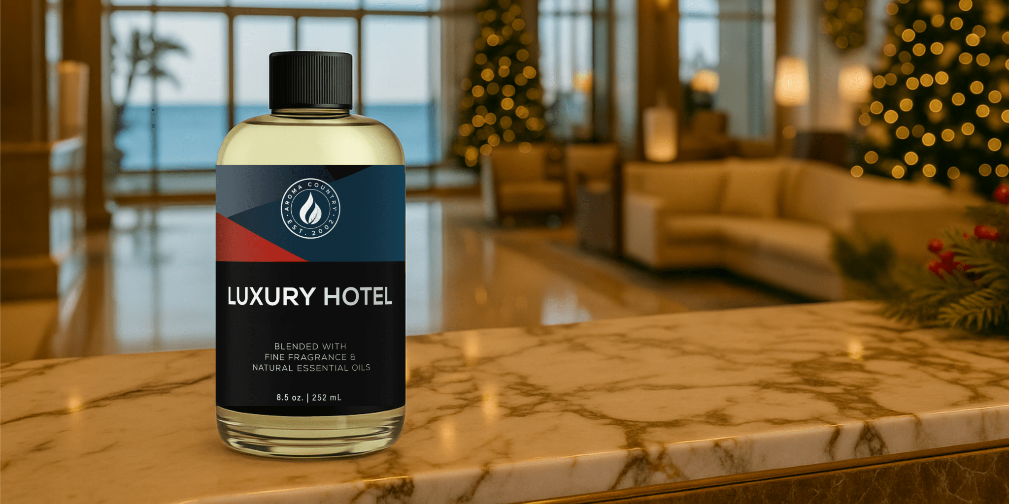 A refined fragrance created to mirror the sophistication of luxury hotels, designed for guests seeking elegant scent experiences that elevate any interior environment.