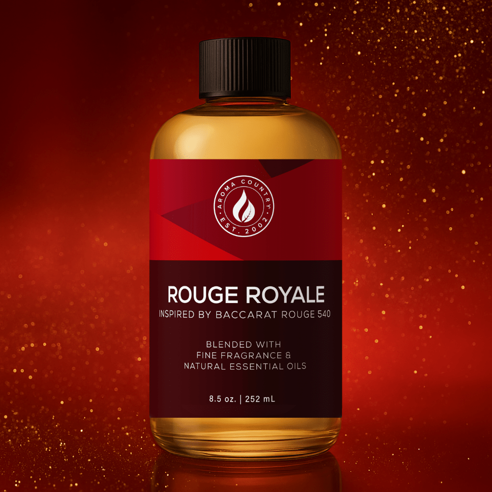 Rouge Royale fragrance crafted for modern interiors, delivering an opulent, long-lasting scent experience through cold air diffusion.
