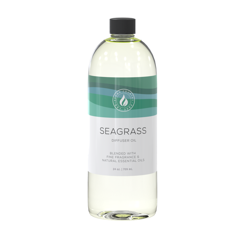 24 ounce Seagrass diffuser oil refill.