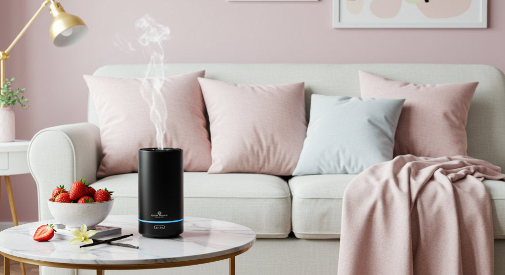 This image reflects the atmosphere created by Cotton Candy diffuser oil: a fragrance designed to uplift and comfort without overpowering. 