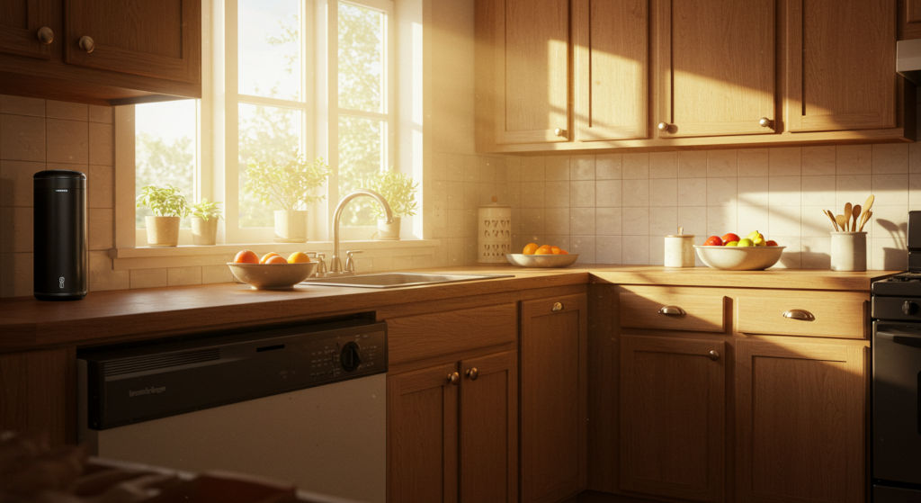 This image reflects the core idea of the blog: refreshing a room without rearranging. The cold air diffuser blends into the background, allowing home fragrance to do the work of redefining the environment. 