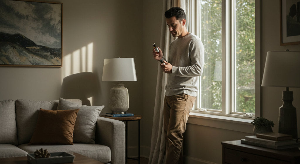 Reading Fragrance Oil Labels in a Refined Home Setting