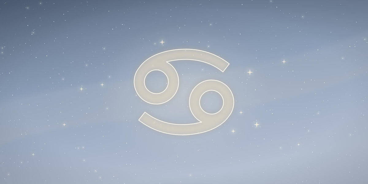 The Cancer zodiac sign glowing among the stars