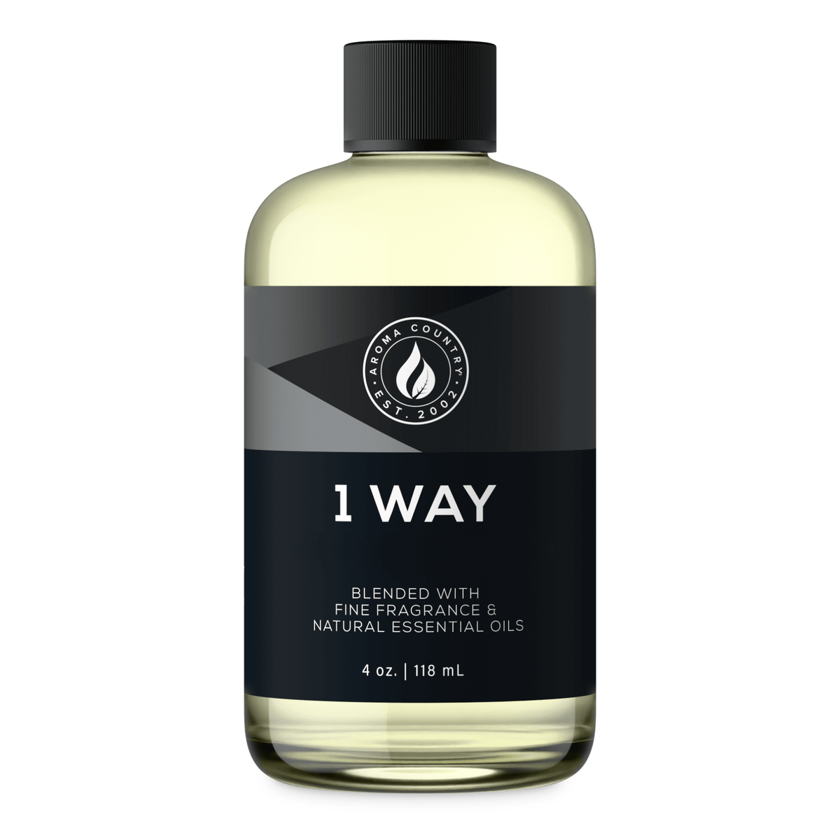 Aroma Country 1 Way diffuser oil, 4 oz (118 mL) bottle with a black cap on a white background