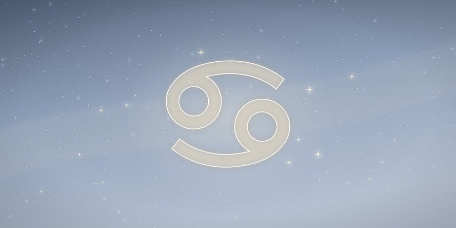 The Cancer zodiac sign glowing among the stars