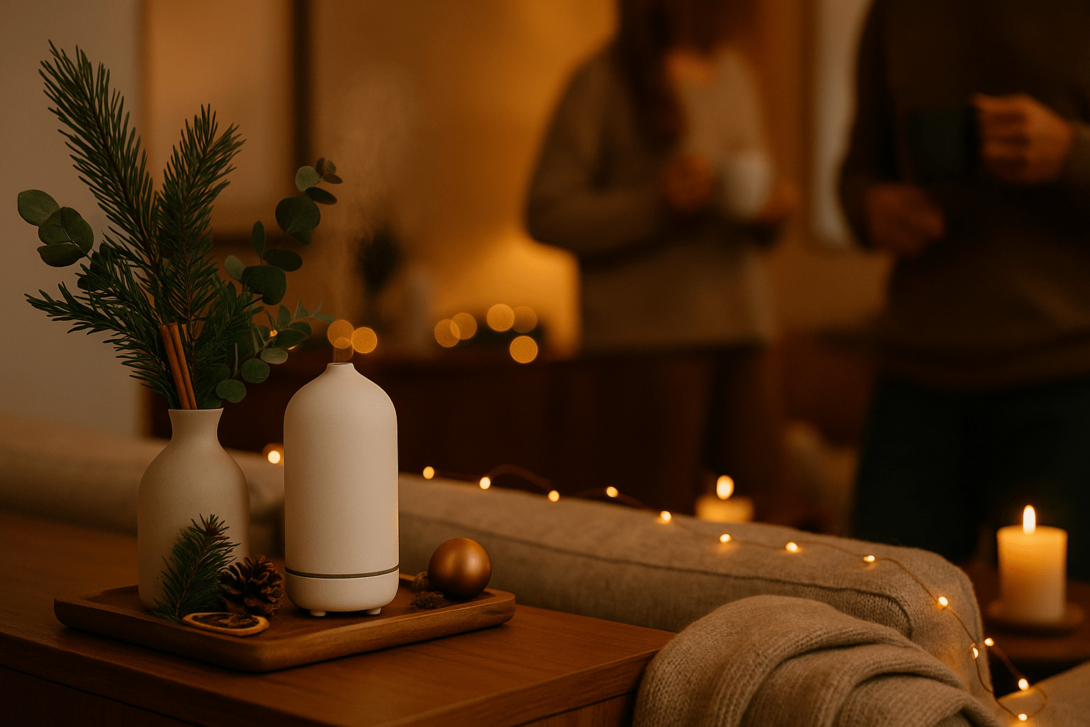 A modern scenting experience encouraging personalized fragrance discovery, blending seasonal inspiration with refined home aroma design.