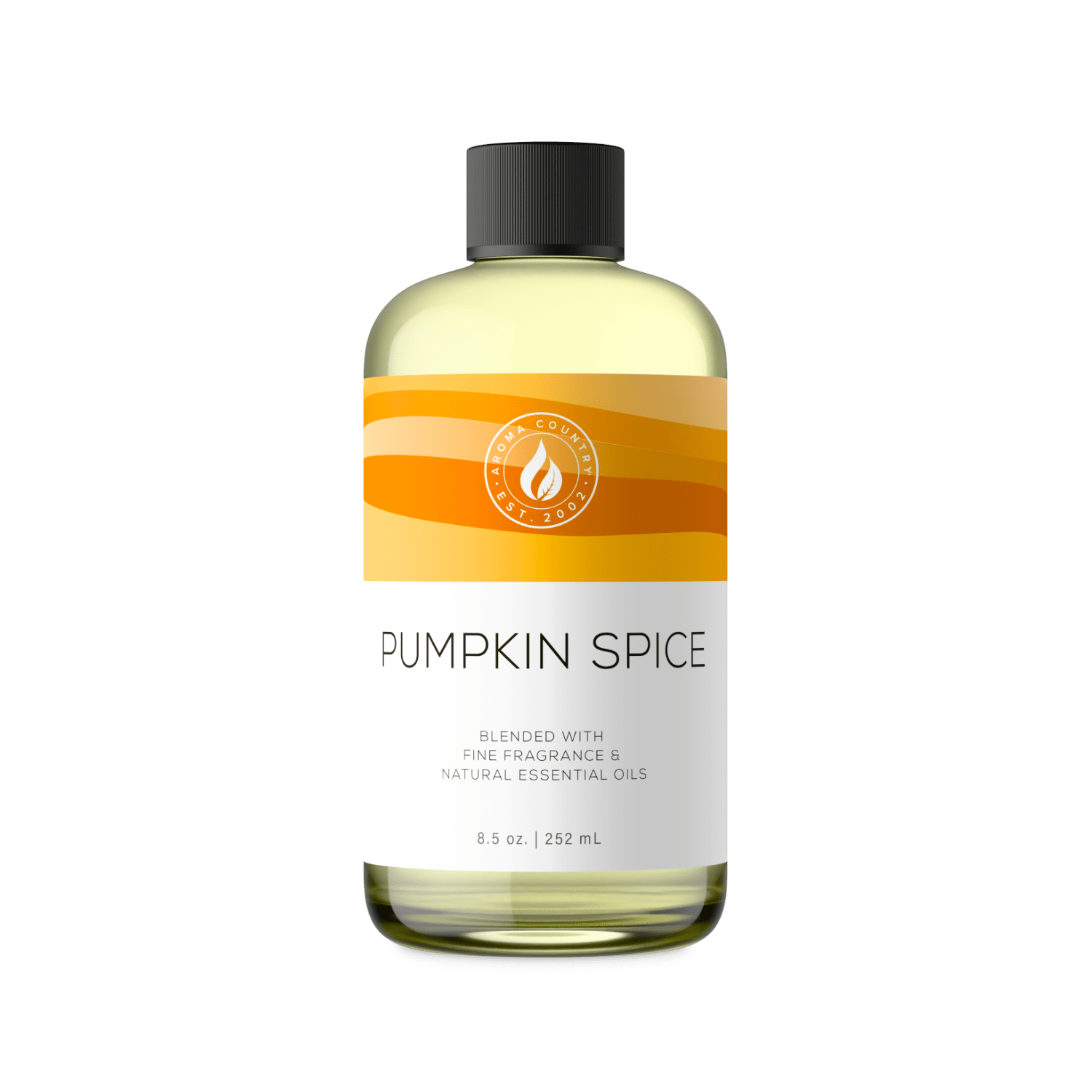 Warm spiced pumpkin character with cinnamon, nutmeg, and clove notes, Pumpkin Spice home fragrance at 8.5 oz delivers cozy autumn warmth for whole-room scenting