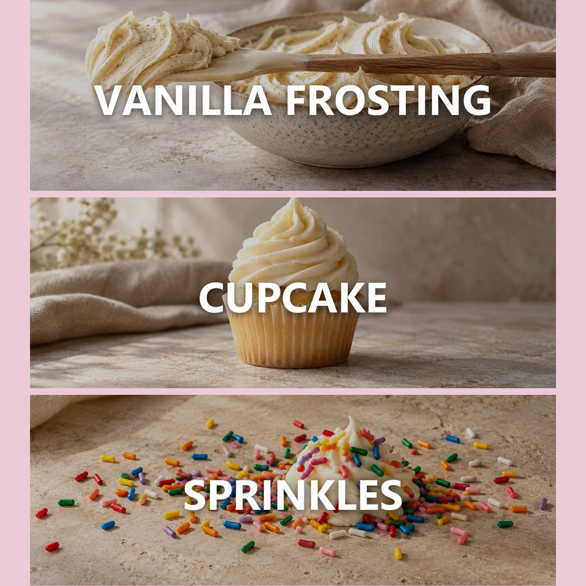 Confetti Vanilla Cupcake scent notes