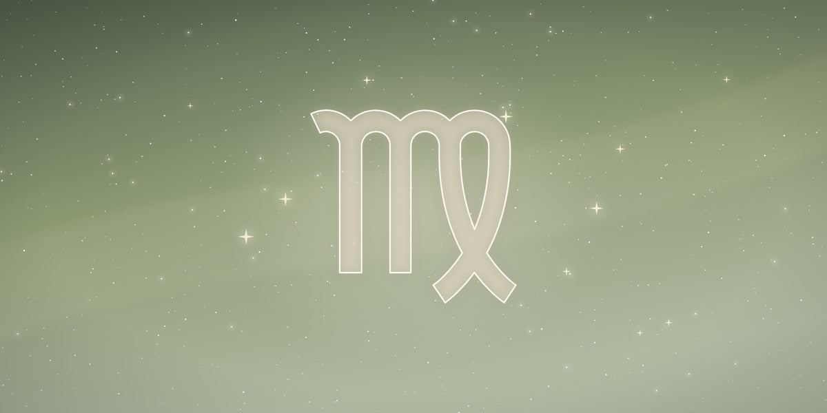 The Virgo zodiac sign glowing among the stars