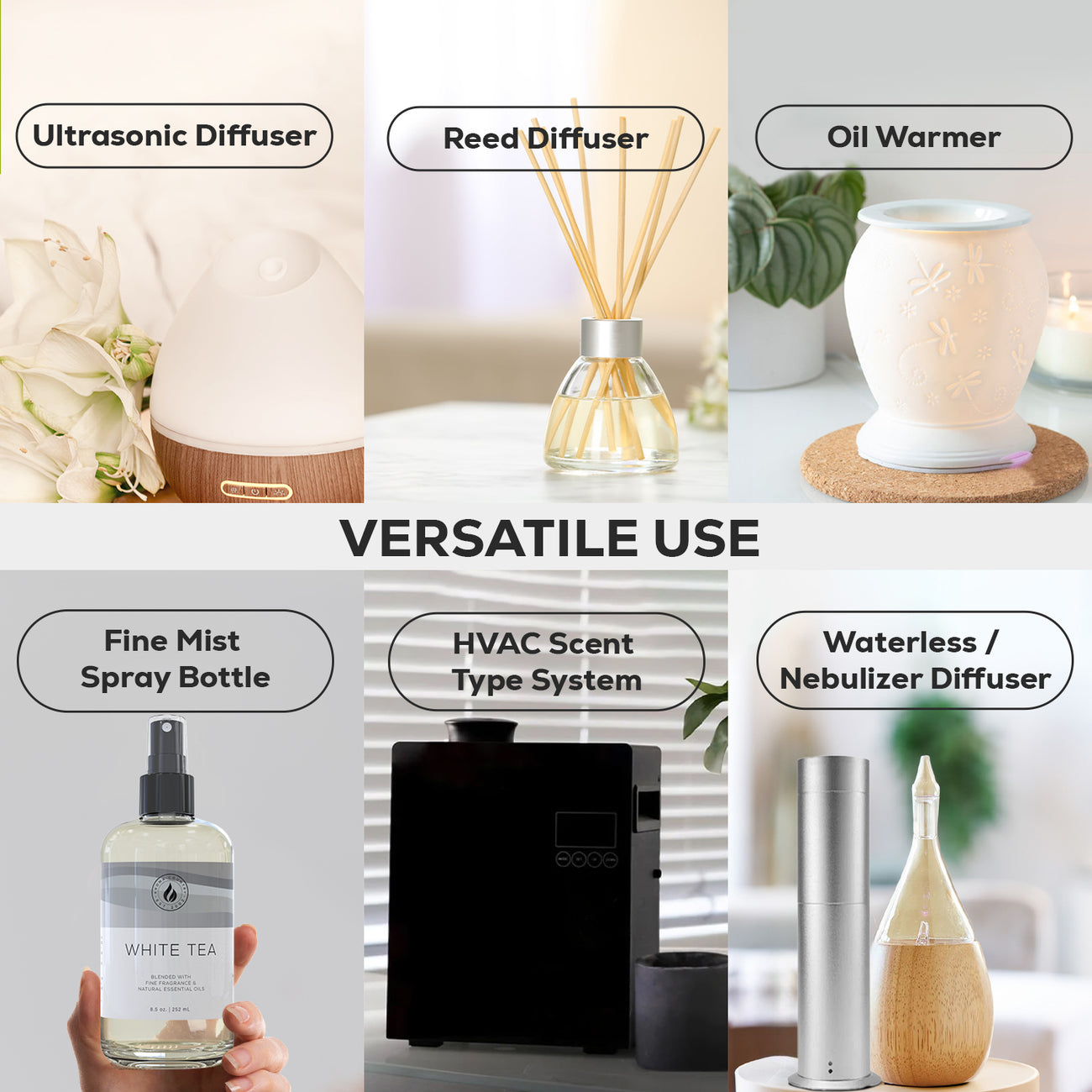 White Tea Diffuser Oil | Luxury Hotel-Inspired Scent – Aroma Country