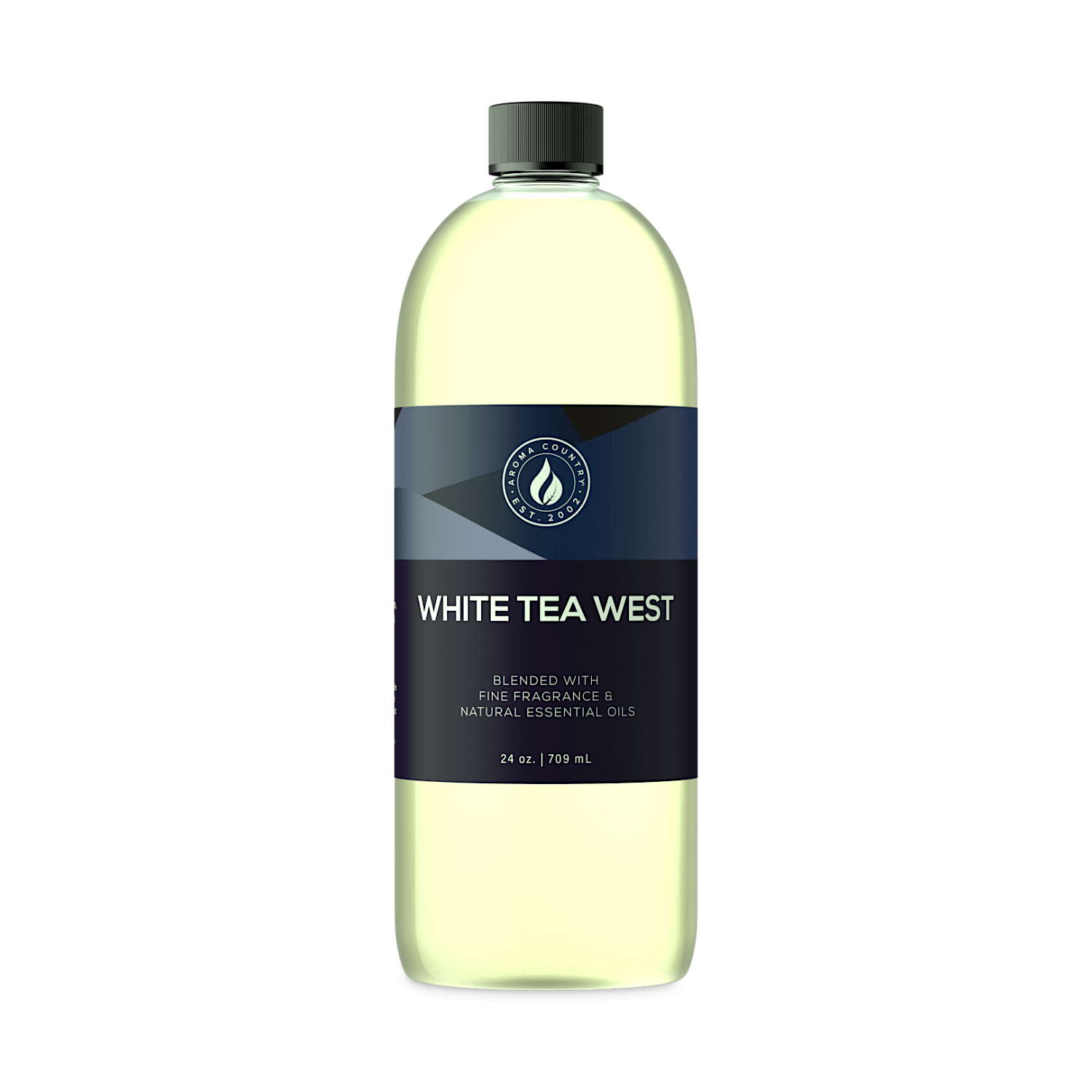 White Tea West long lasting fragrance oil in 24 oz size with a clean elegant scent and balanced aroma for steady home use